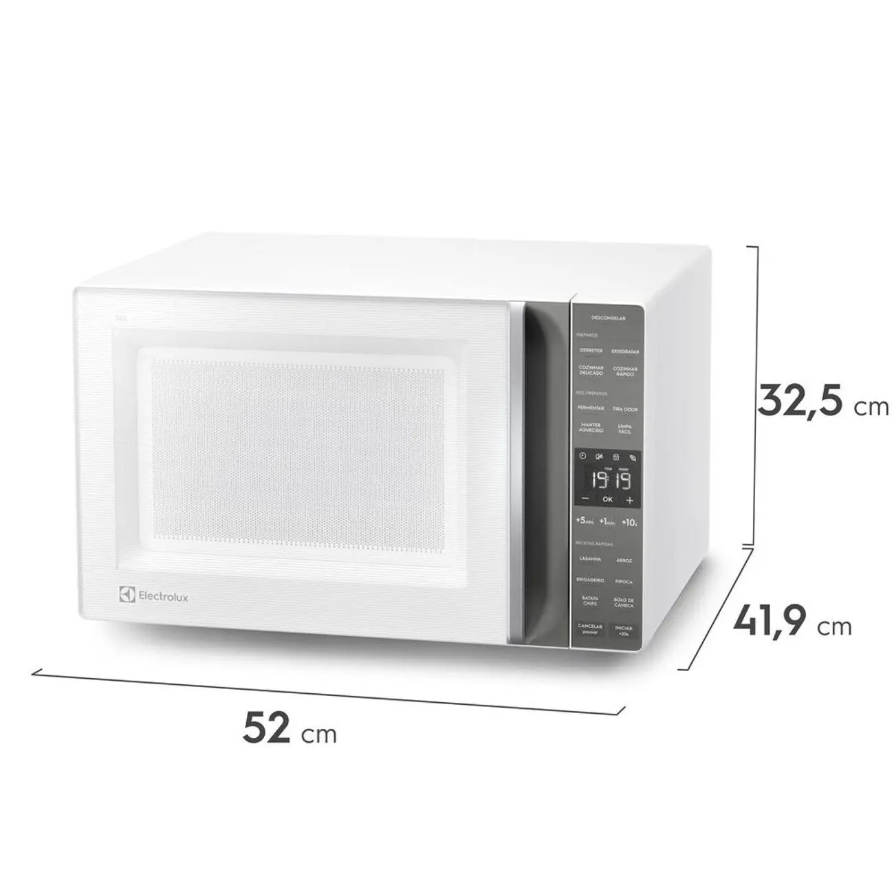 Micro-ondas Electrolux 36L Branco e Cinza ME36B 110/220V - Imagem 2