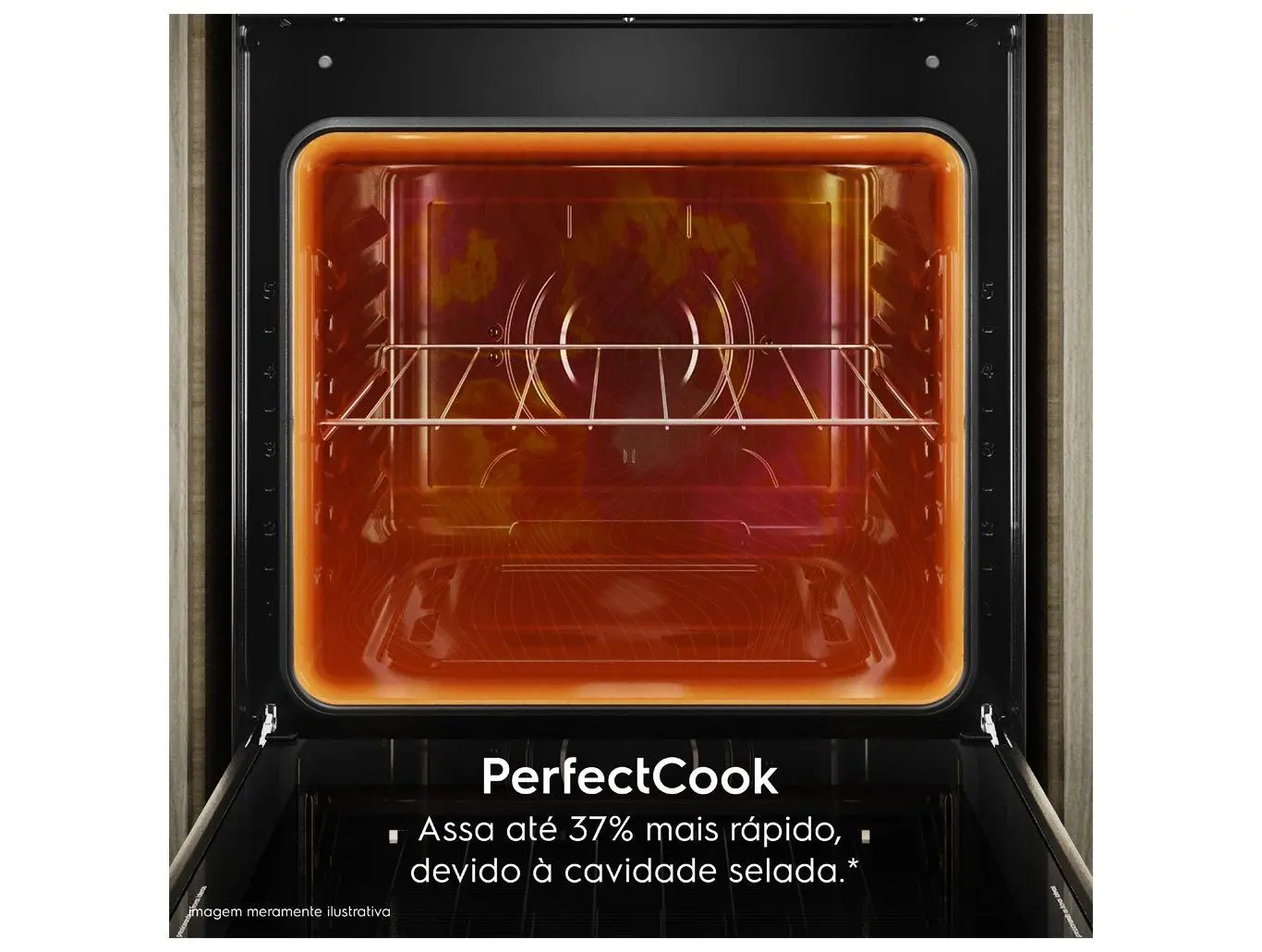 Fogão 4 bocas Electrolux Preto Efficient Mesa Vidro, Tripla Chama e PerfectCook (FE4GB) 110/220V - Imagem 6