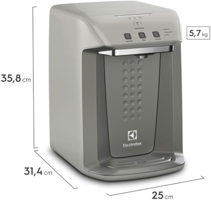 Purificador de Água Gelada, Fria e Natural Elétrico Luz UV Prata (PA31G) - Imagem 4