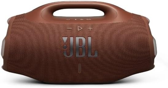 JBL, Caixa de Som, Boombox 4, Bluetooth, Som Pro, AI Sound Boost, Graves Personalizáveis, Bateria de até 34H, IP68, Áudio Lossless Marrom