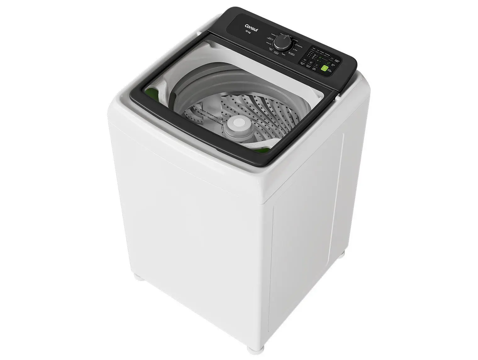 Lavadora de Roupas Consul 16kg Cesto Inox 12 programas Branco CWN16AB 110/220V - Imagem 4