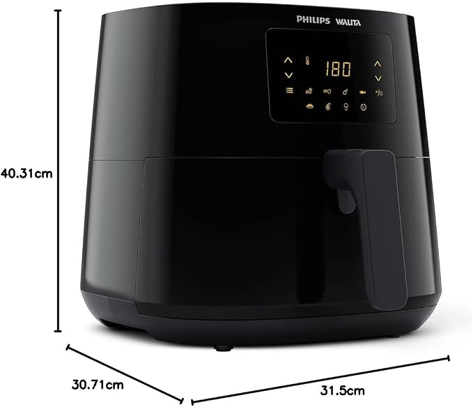 Philips Walita Preta Fritadeira Airfryer Essential XL Digital, 6.2L de capacidade, Garantia internacional de dois anos, 110V, 2000W (RI9270/90), Preto - Imagem 3