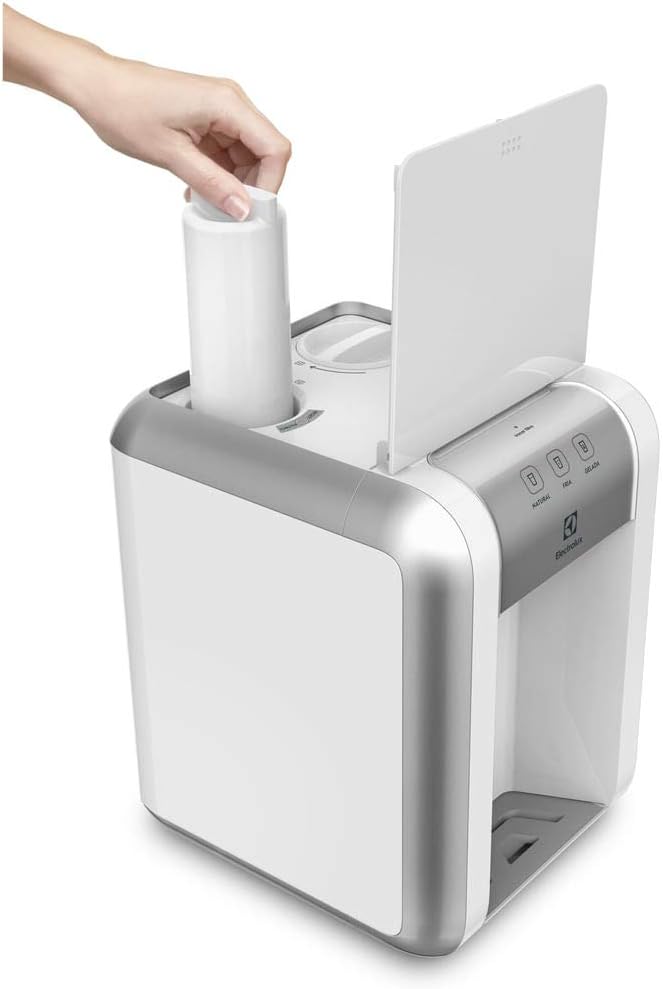 Purificador de Água Gelada Fria e Natural Elétrico Compacto Eletronico placa Electrolux Branco com Painel Touch Bivolt PE11B - Imagem 4