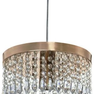 Lustre Pendente De Cristal Acrílico Manucrillic Cobre
