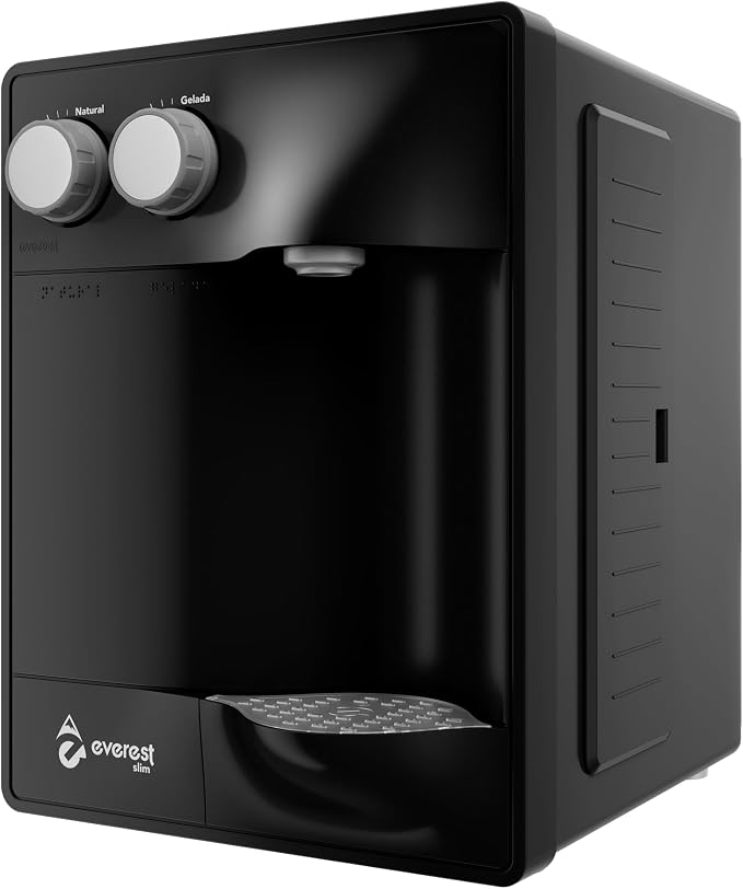 Purificador de Água Refrigerado por Compressor Everest Slim Preto 127V/60Hz - Imagem 3