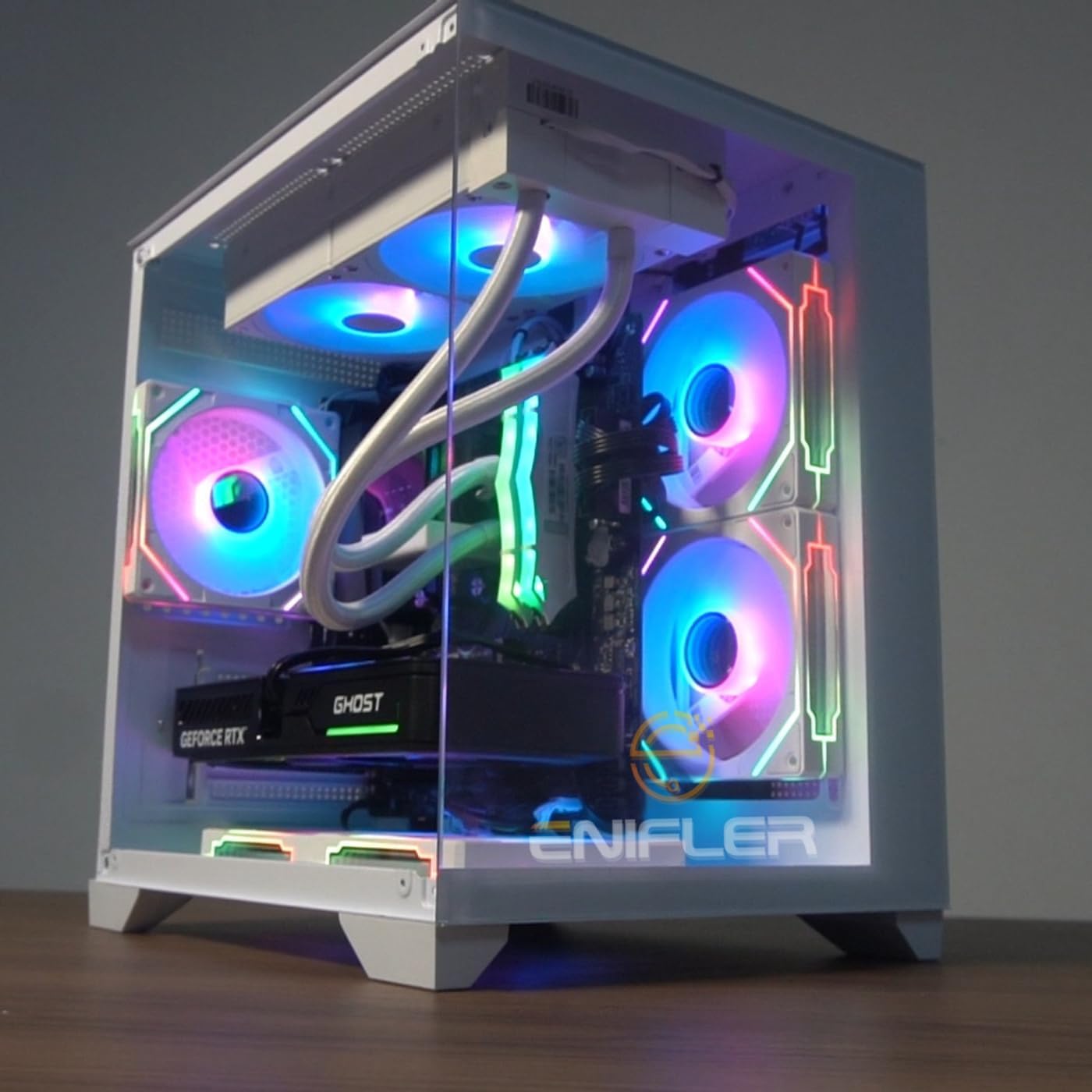 AMD PC Gamer Completo Ryzen 5 5500, RTX 3050, 16GB DDR4, SSD 480GB, 600W 80 Plus, Monitor 21.5", Windows 11 Pro, PNZKOB1O-E - Imagem 4