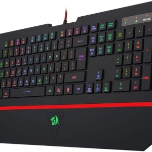 Teclado Gamer Membrana Redragon Karura 2 RGB ABNT2 Preto - K502RGB, UNICO