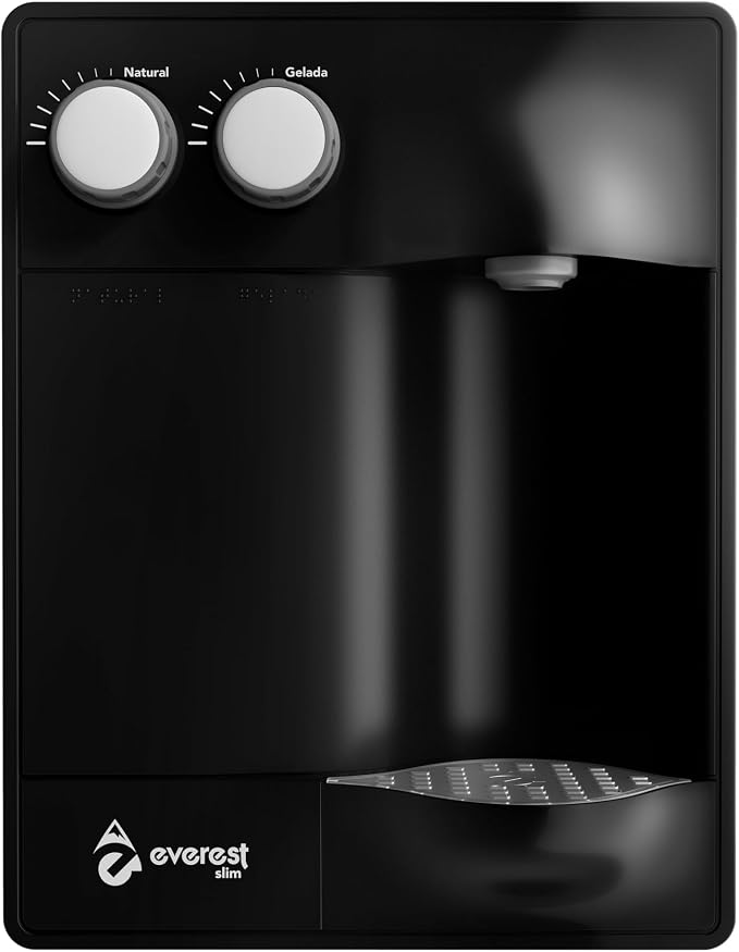 Purificador de Água Refrigerado por Compressor Everest Slim Preto 127V/60Hz