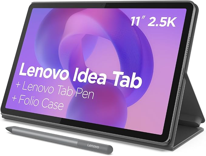Tablet Lenovo Idea Tab 11" 90Hz - Octa-Core, 4GB RAM, 128GB, Wi-Fi 5, Android 15, Caneta e Capa