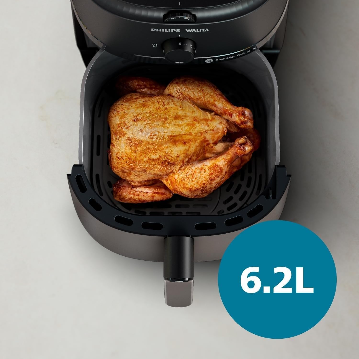 Philips Walita Fritadeira Airfryer Série 1000 XL 6,2L, Preta, 110V - Imagem 3