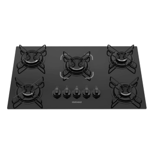 Cooktop 5 Bocas a Gás GLP Itatiaia Preto Essencial 110/220V