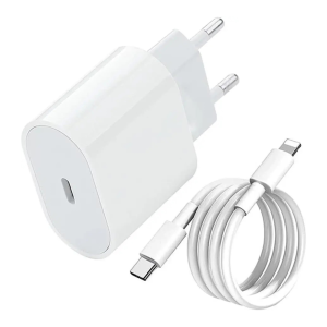 Carregador Turbo Fonte 20w Usb-c+ Cabo Compatível com iPhone 11 12 13 14 Pro X XR XS - Hrebos