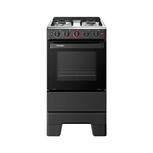 Fogão 4 Bocas Esmaltec Preto Ideal Super 4121 110/220V