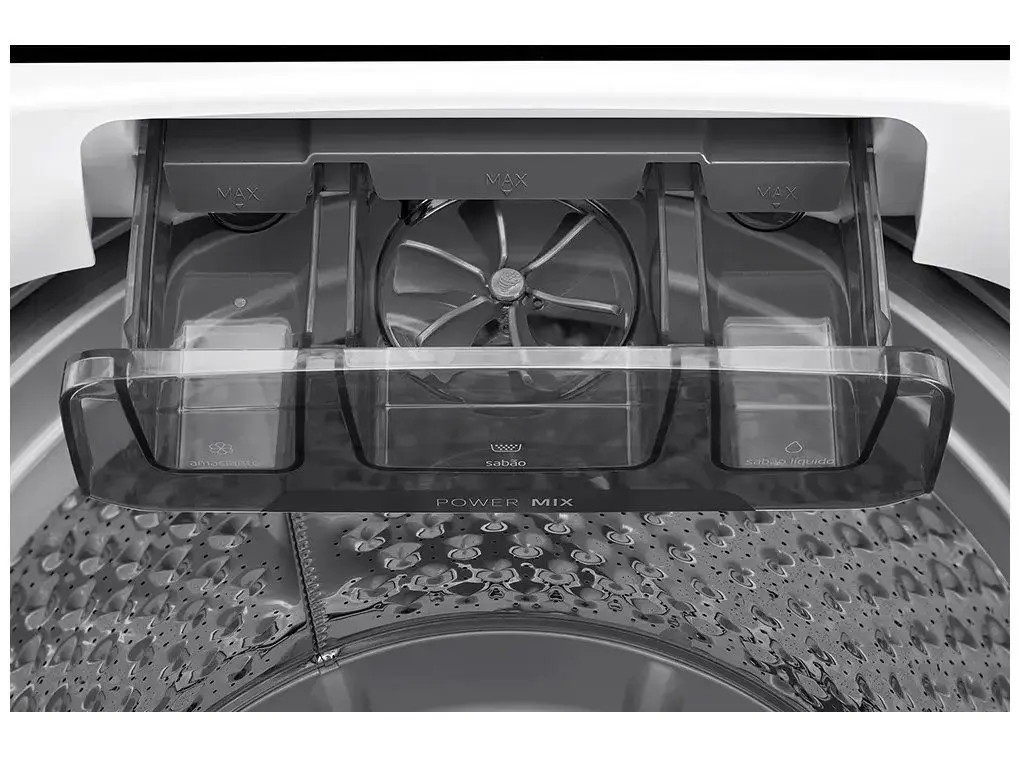 Máquina de Lavar Roupas Midea 15kg Branca Automática Lava Edredom Wave Agitador 110/220V - Imagem 8