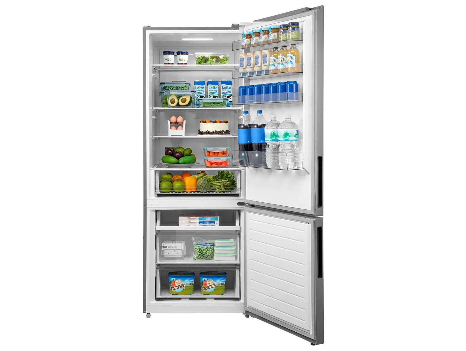 Geladeira/Refrigerador Midea Frost Free Inverse Inox 416L MDRB593FGD463 Bivolt - Imagem 4
