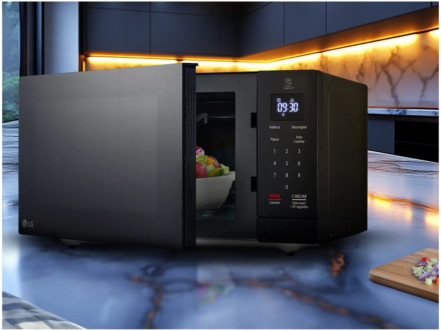 Micro-ondas LG 30L Preto Solo NeoChef MS3033DSA.FBKGLGZ 110/220V - Imagem 5