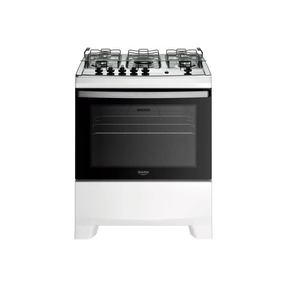 Fogão 5 Bocas Dako Com Mesa Inox Supreme Tripla Chama Bivolt 110/220V
