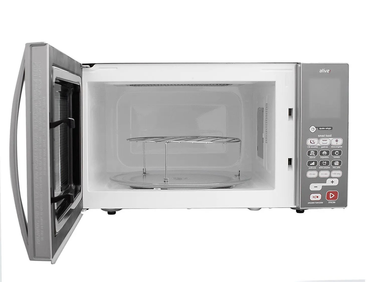 Micro-ondas Brastemp 38 Litros cor Inox Espelhado com Grill - BMJ38AR 110/220V - Imagem 6