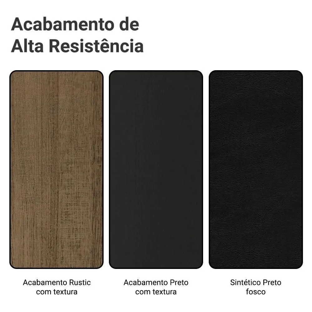 Conjunto Sala de Jantar Mesa Tampo de Madeira 4 Cadeiras Talita Madesa - Imagem 10