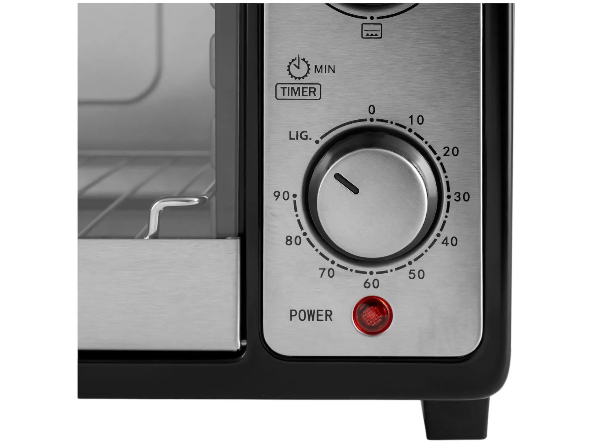 Forno Elétrico de Bancada Mondial Multifuncional 52L Preto e Prata Grand Family II FRN-52-B 110/220V - Imagem 7