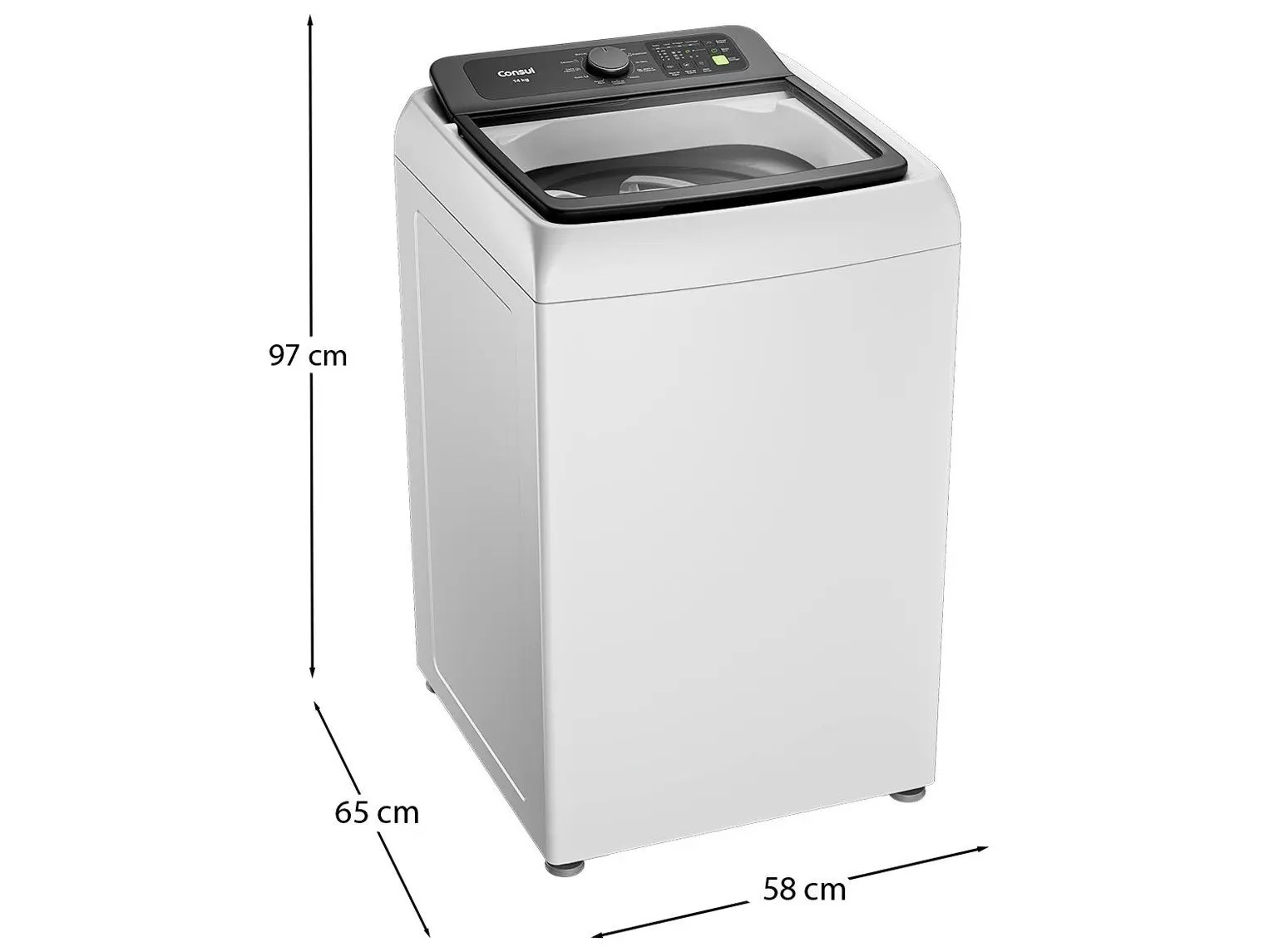 Máquina de Lavar Roupa Consul 14kg Branca com Modo Eco e Edredom 110/220V - Imagem 6