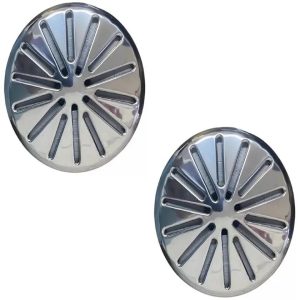 Kit Piscina 2 Ralos De Fundo Inox 316 Encaixe 50mm 15x15 - Inaqua