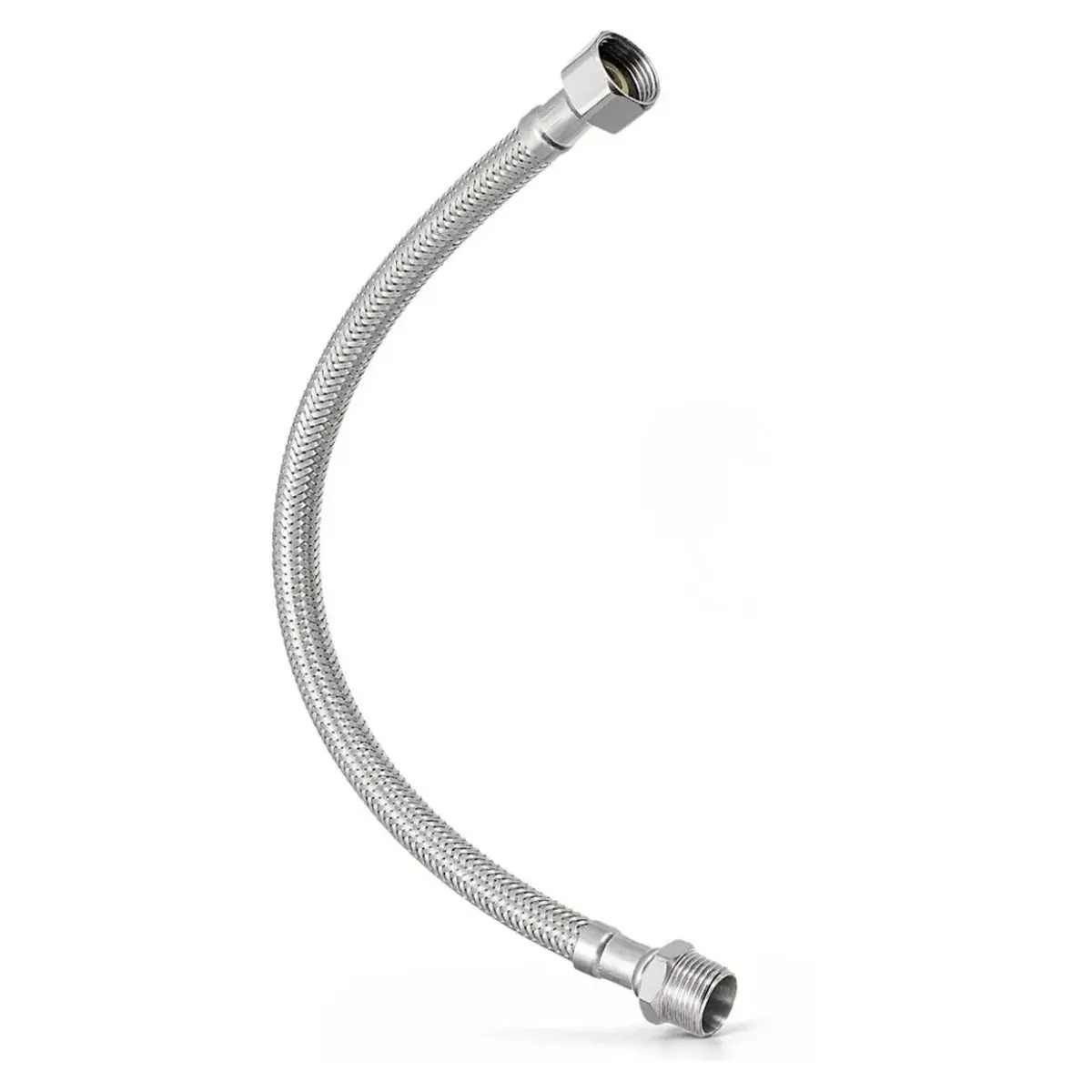 Tubo flexível mangueira inox 1.1/4 pol 100cm macho e fêmea - EQUIPOOLS - Imagem 2