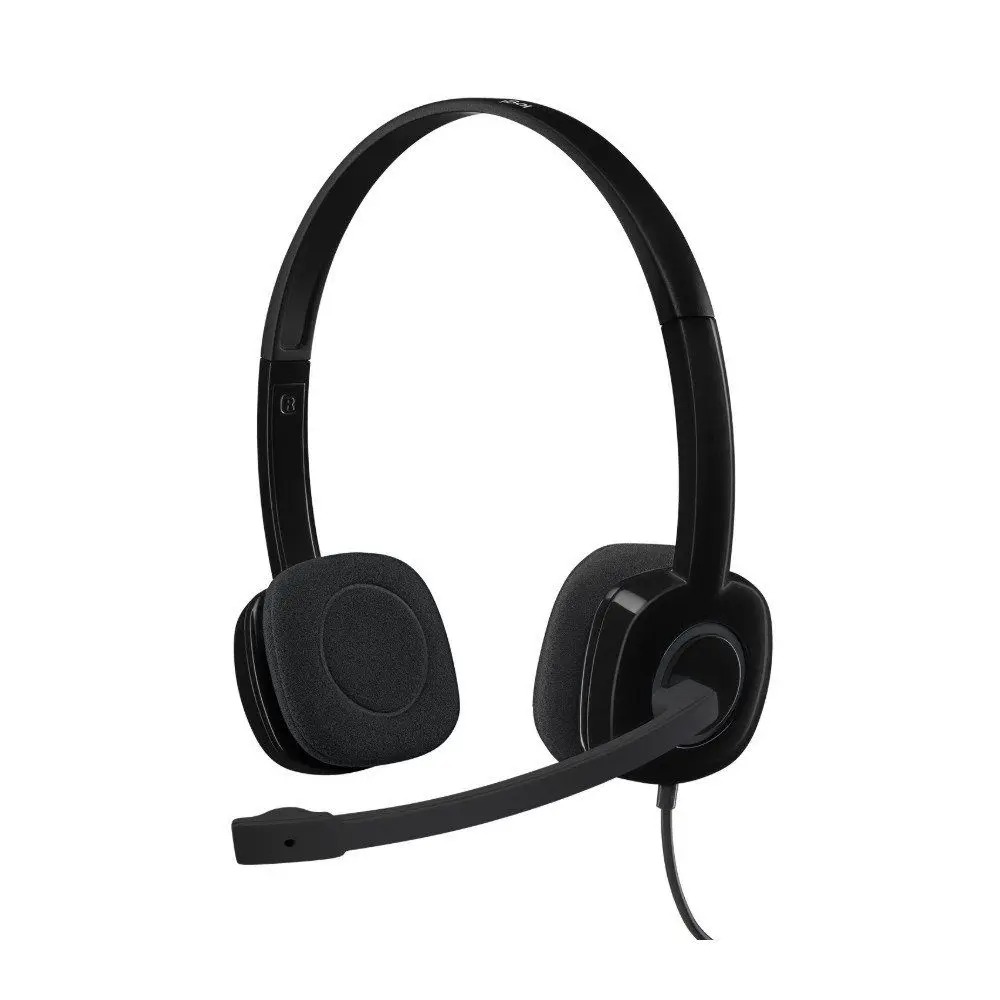 Headset com fio Logitech H151 com Microfone com Redução de Ruído e Conexão 3,5mm - 981-000587 - Imagem 2