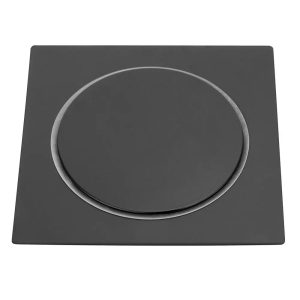 Ralo Click P/Banheiro Quadrado Preto Black 10x10 Veda Cheiro - Modelar