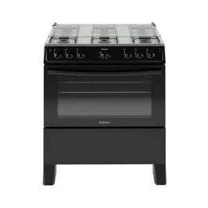 Fogão Itatiaia Star New Piso 6 Bocas Preto Mesa de Inox Bivolt 3700000474