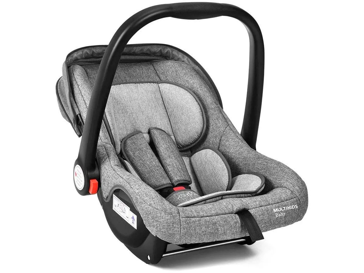 Bebe Conforto Carro Auto Cadeira Bebê 0 a 13kg Alça Flexível Capota Multi Kids - Multilaser - Imagem 3
