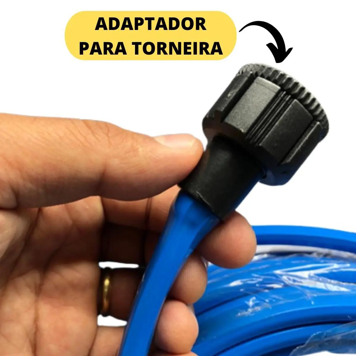Mangueira ANTI-TORÇÃO 50 METROS Resistente Chata Reforçada Não Dobra Para Quintal Casa - Ledmang - Imagem 4