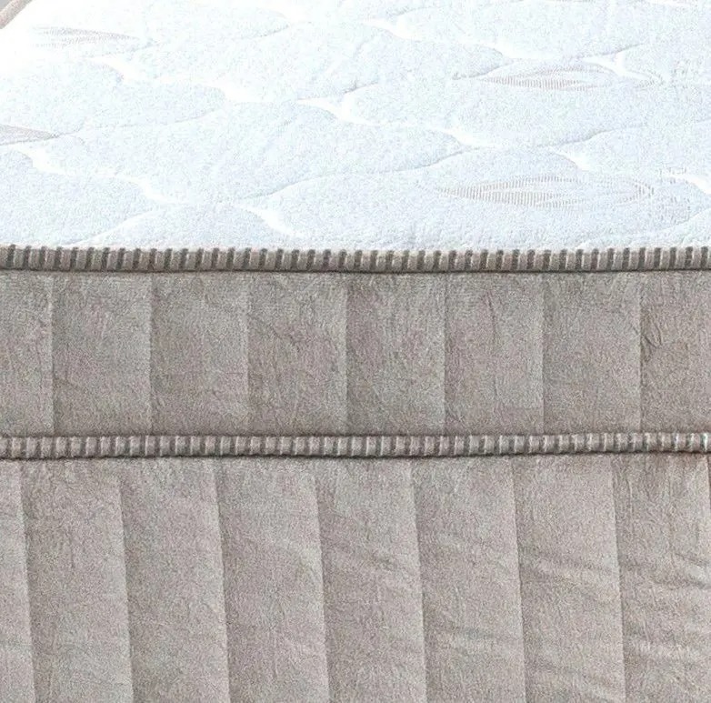Colchão Massageador Com Controle Operacional + Base Box Bipartida + Cabeceira Queen Bege Claro - ALLMAG - Imagem 3