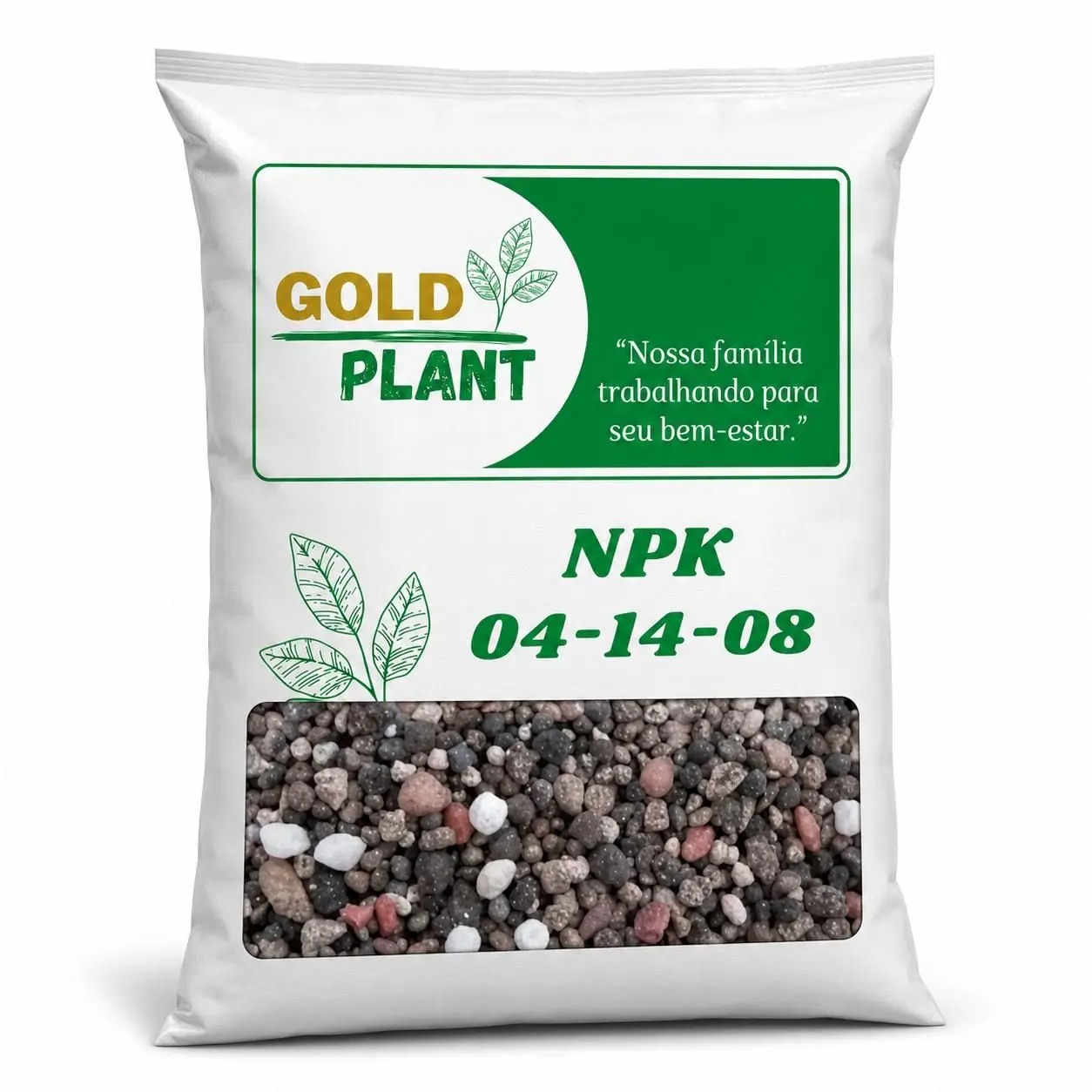 Adubo Fertilizante granulado NPK 041408 5 Kg Gold Plant - Imagem 3