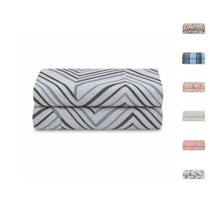 Lençol Solteiro 100% Algodão S/ Elástico Avulso Estampado com Viés Malha Penteada Fio 30/1 - Camaria