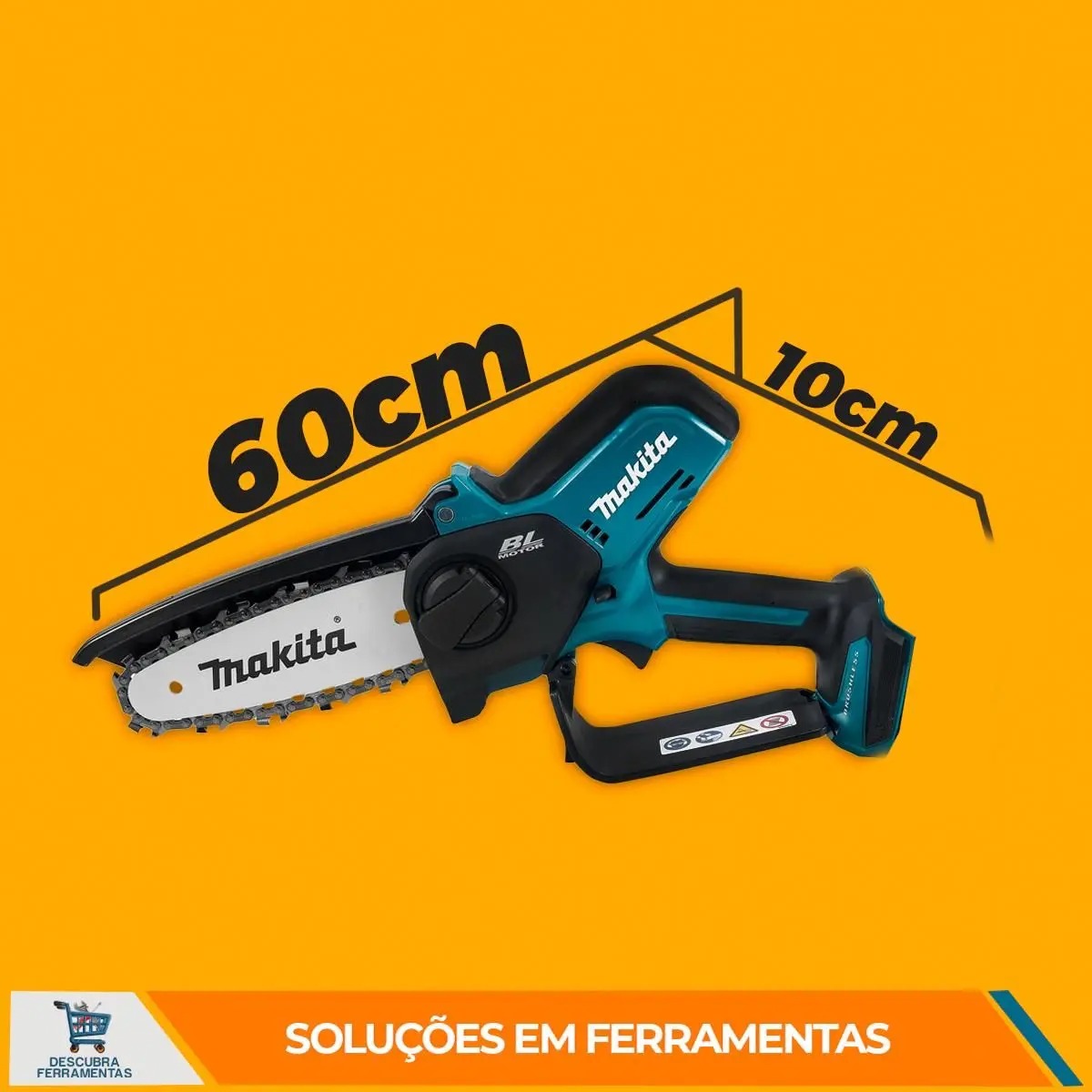 Podador de Galhos Makita DUC150Z01 18V LXT Sabre 15cm Sem Bateria e Carregador - Imagem 3