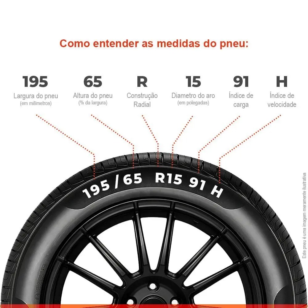 Kit 4 Pneu Continental Aro 15 195/65r15 91H TL PowerContact 2 - Continental Pneus - Imagem 4