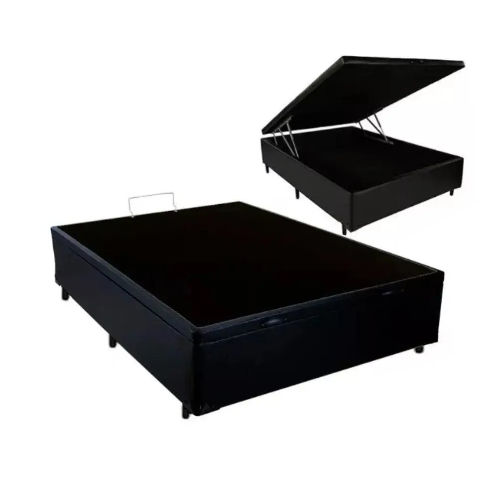 Cama Box Baú Viúva + Colchão de Molas Ensacadas Viúva Firme Classic Bege - Cristalflex - Imagem 6