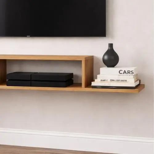 Rack Nicho Painel Suspenso Pequeno Sala Quarto Mônaco - JM3 Móveis - Imagem 3