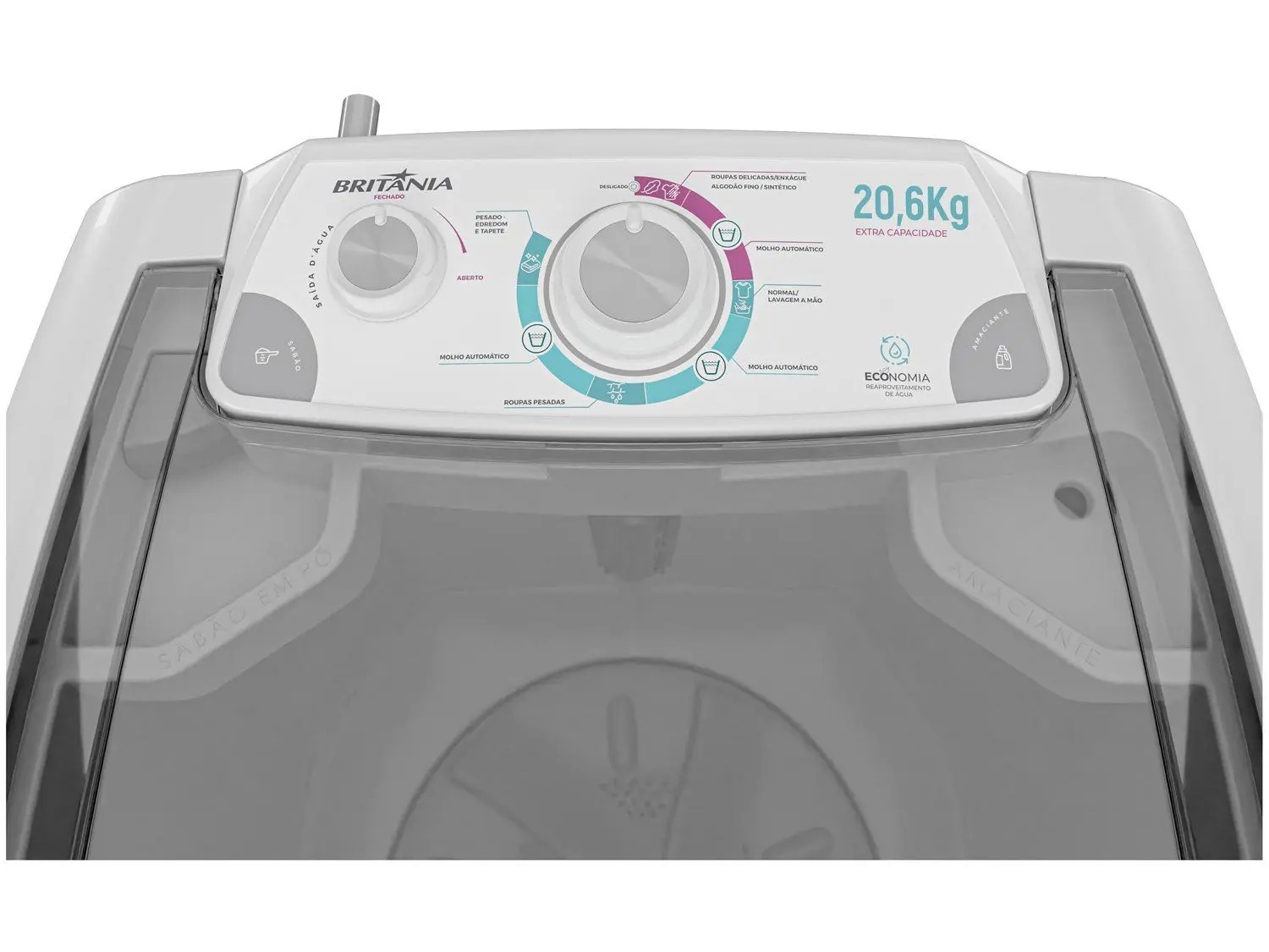 Lavadora Semiautomática Britânia 20,6kg BLR04 110/220V - Imagem 5