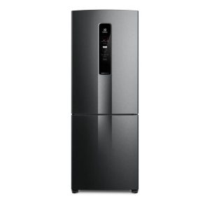 Geladeira Electrolux Frost Free Inverter 490L com AutoSense Inverse Black Inox Look (IB7B) 110/220V