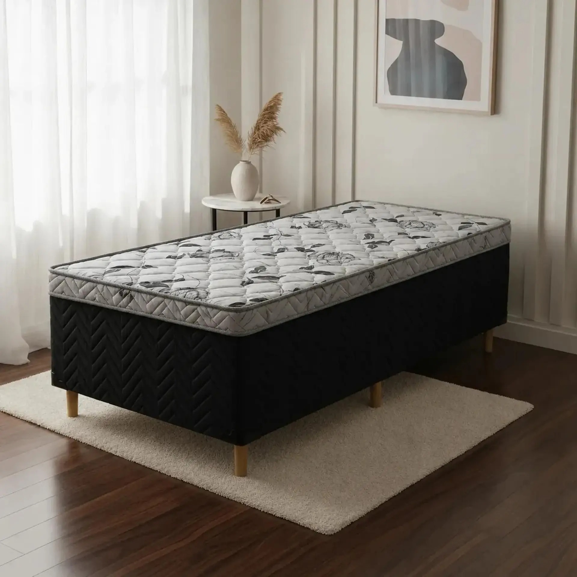 Cama Box Conjugado Solteiro 188x88x47 Ortopédico 5cm - Confort Braz - Imagem 7