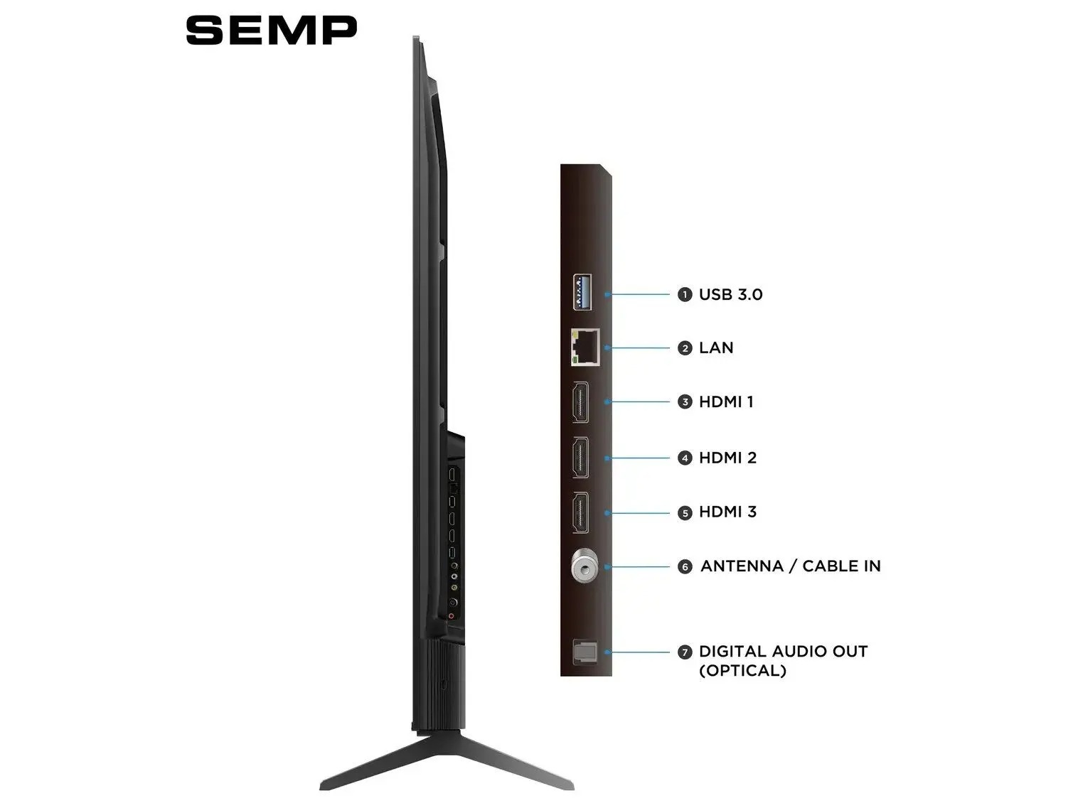 Smart TV 43" Semp 4K UHD LED 43S62 Google TV 2025 - Imagem 2