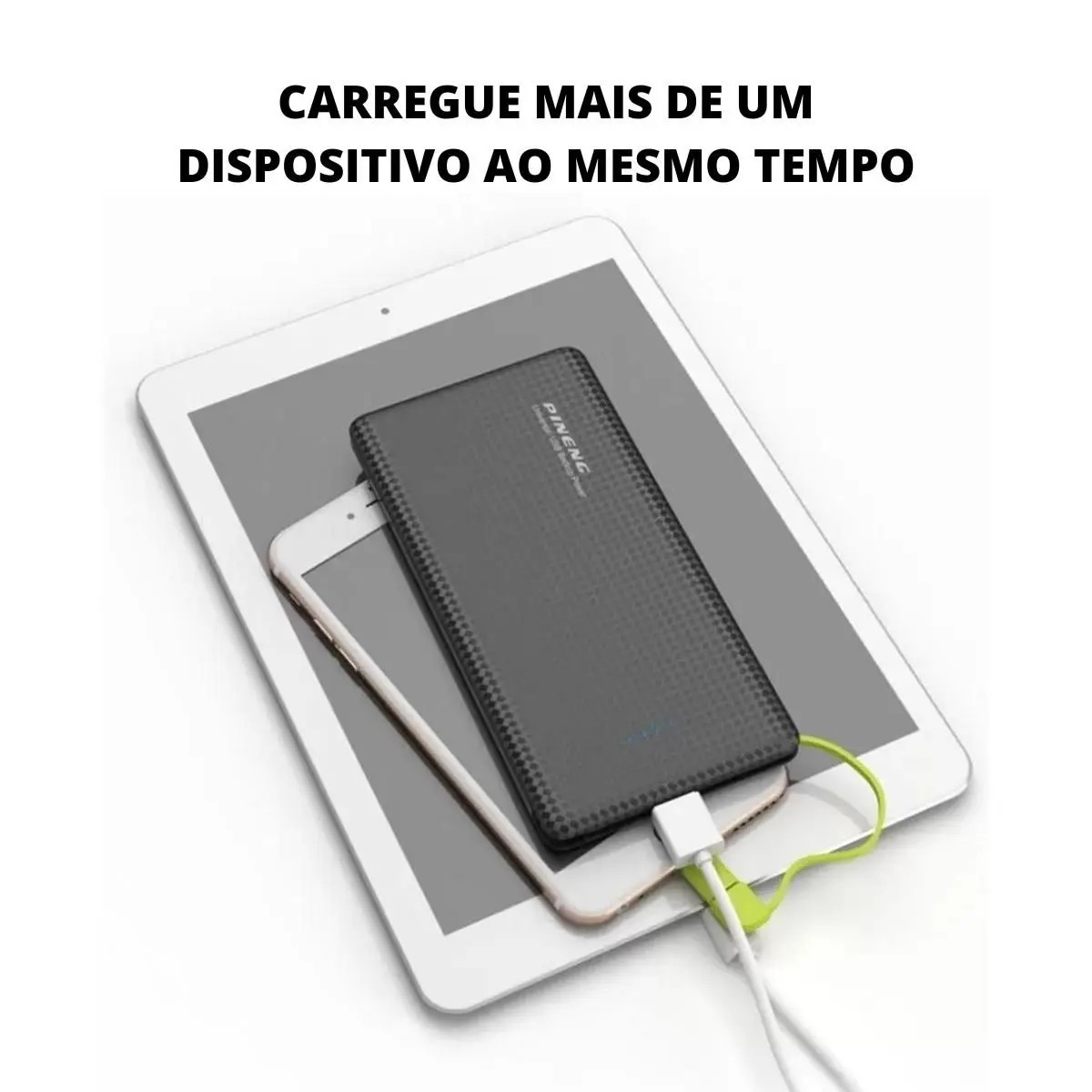Carregador Portátil Turbo Power Bank 10.000mah Universal - pineng - Imagem 5