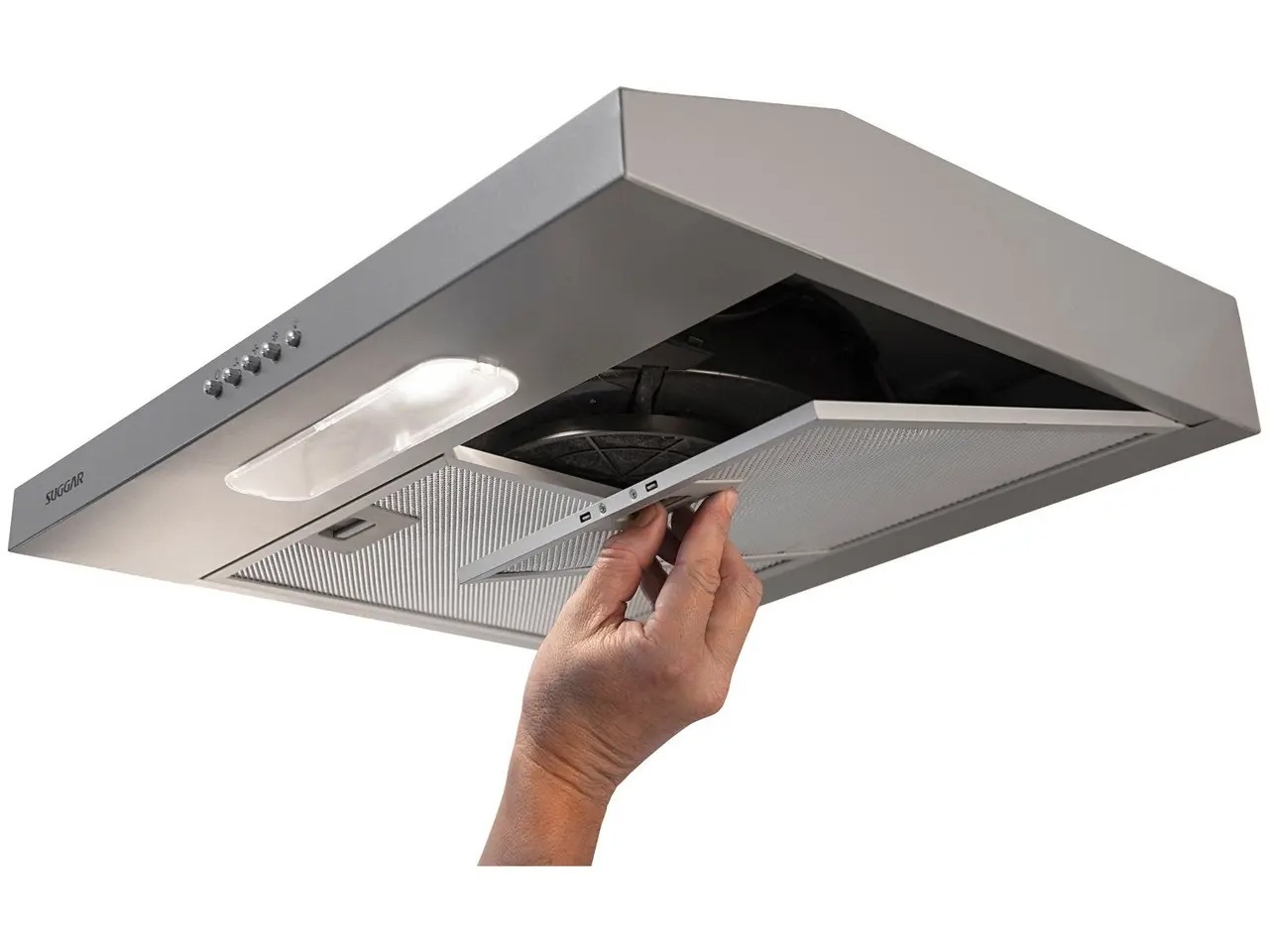 Depurador E Exaustor De Ar Suggar Slim 60cm 3 Velocidades Prata 110/220V - Imagem 5