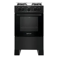 Fogão 4 Bocas Atlas Mônaco Plus Preto Com Mesa Inox E Acendimento Automático Bivolt - Imagem 5