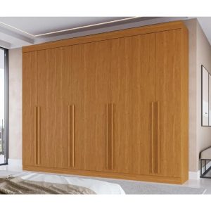 Guarda Roupa Casal Estônia 8 Portas 4 Gavetas MDF ACP Móveis - Linhamobília