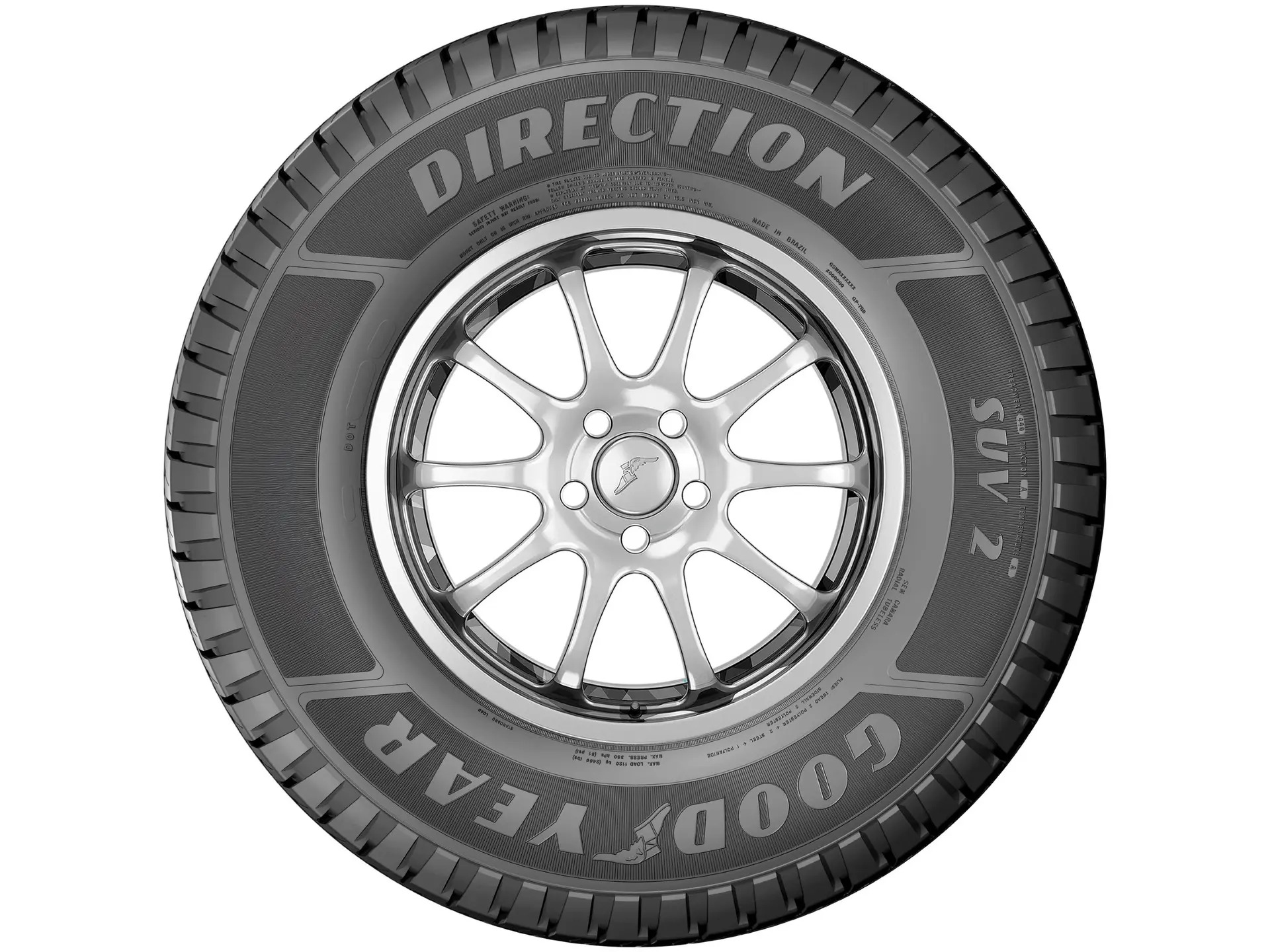 Pneu Aro 16” 215/65R16 Goodyear 102H SUV 2 Direction - Imagem 3