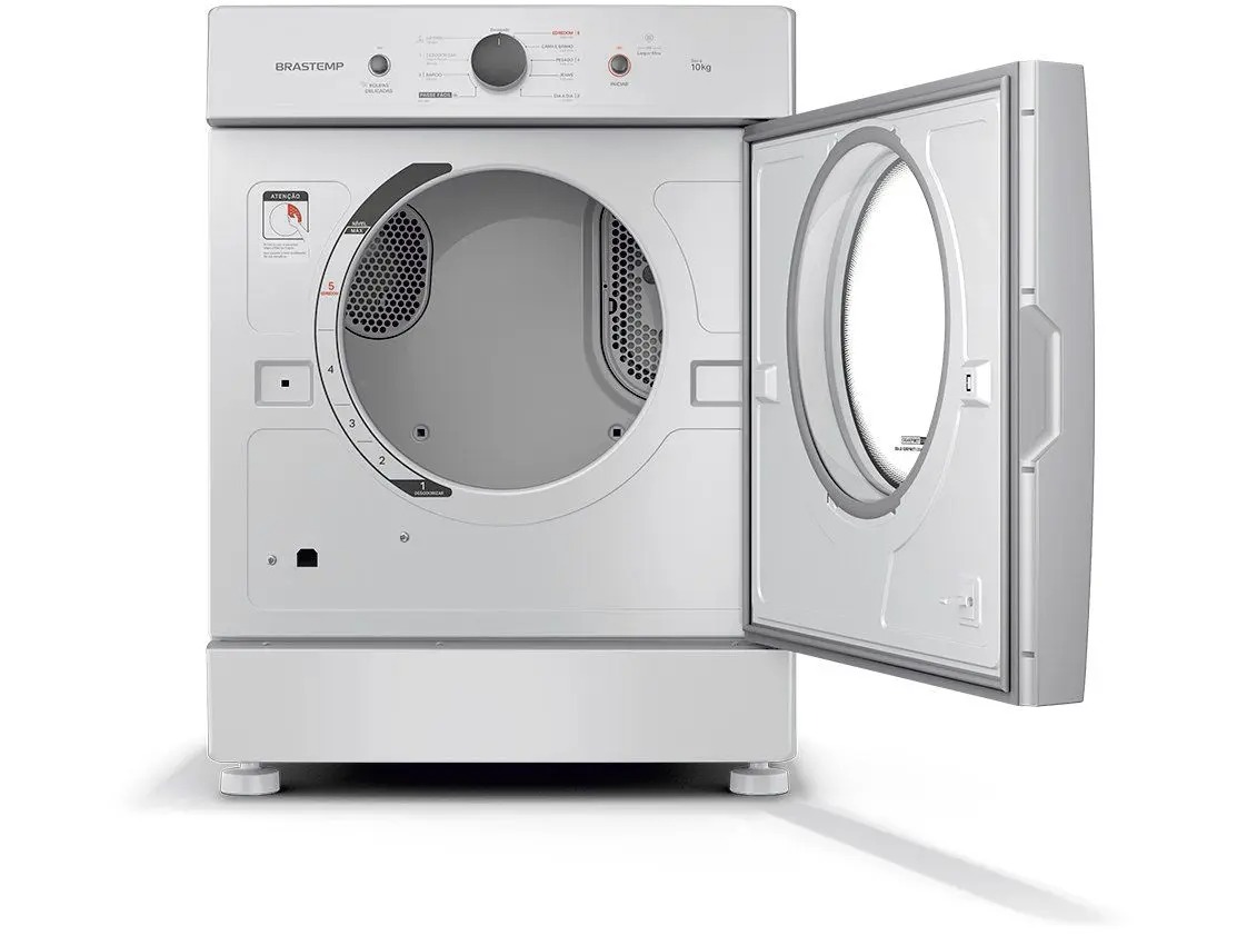 Secadora de Roupas Brastemp de piso 10KG Cesto em Aço esmaltado Branco BSR10BB 110/220V - Imagem 4