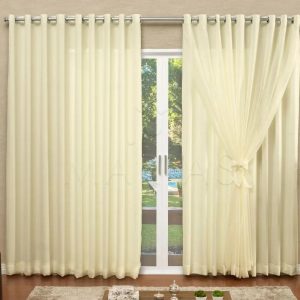 Cortina Voil com Forro Microfibra 4,00m x 2,70m - Marias Enxoval Cortinas